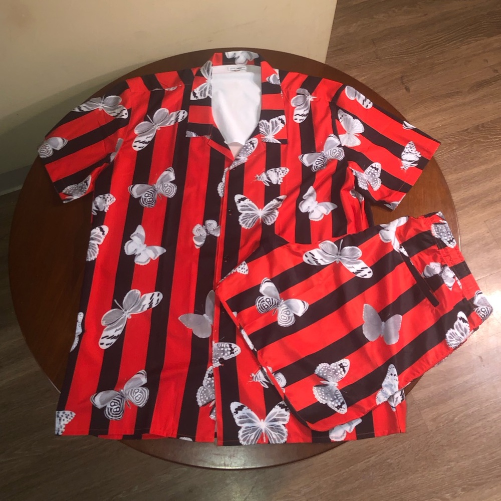 Fashion Nova Too Fly For This Set - Red/Black Size XXL & XL